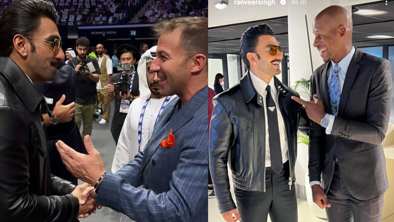 Photos] Ranveer Singh gets candid with Luka Donic, Karl Towns and others at NBA  Abu Dhabi Games 2023