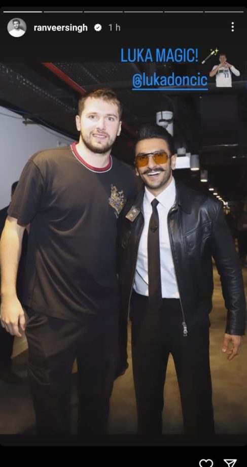 [Photos] Ranveer Singh gets candid with Luka Donic, Karl Towns and others at NBA Abu Dhabi Games 2023 858856