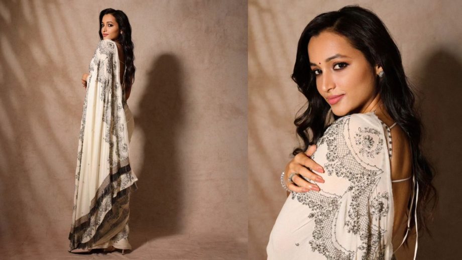 [Photos] Srinidhi Shetty channels her inner white swan in embellished saree with trendy blouse design 863451