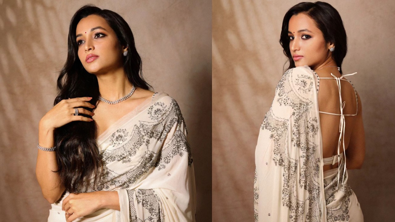 [Photos] Srinidhi Shetty channels her inner white swan in embellished saree with trendy blouse design 863452