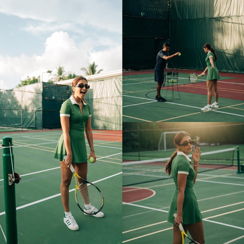 Pooja Hegde Turns Tennis Player In Green Mini Dress, Looks Sizzling 863172