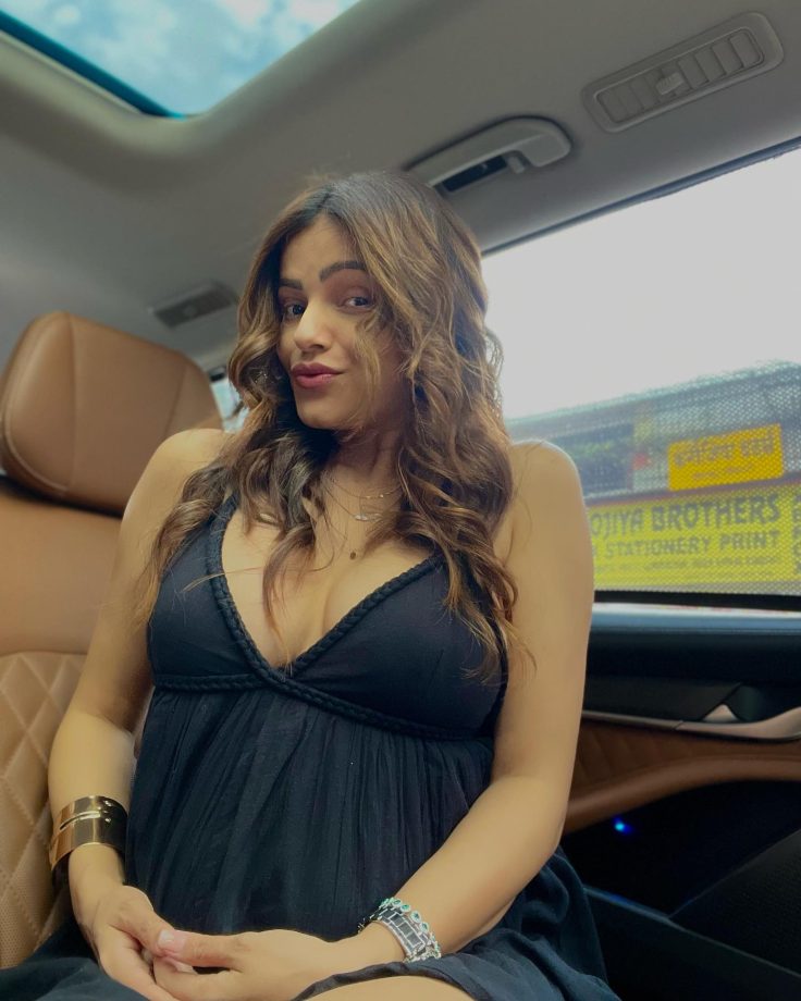 Pregnant Rubina Dilaik Poses BIG With A Car; Calls It As A Bump-py Ride 859181