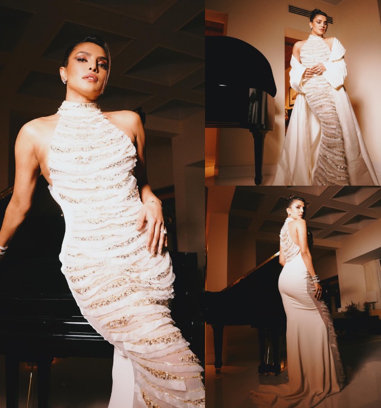 Priyanka Chopra is all glitters in classic bodycon maxi dress [Photos] 864958