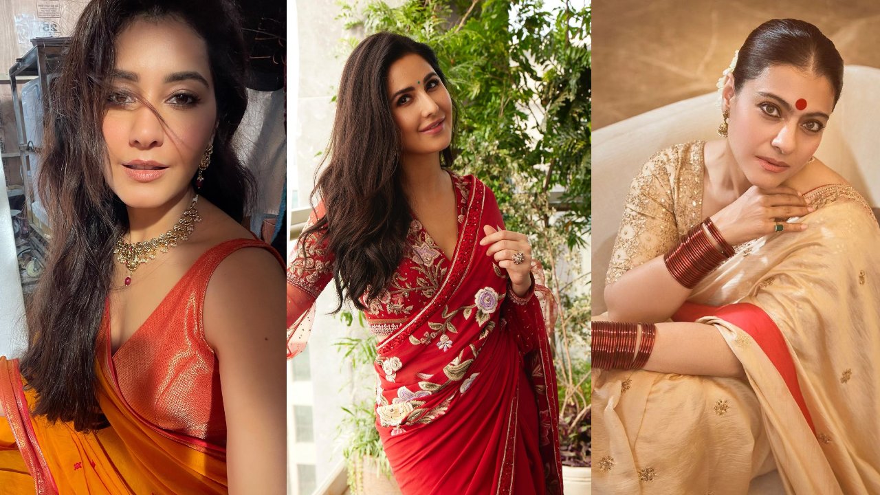 Raashi Khanna, Katrina Kaif & Kajol’s Festive Special In Sarees And Designer Blouse