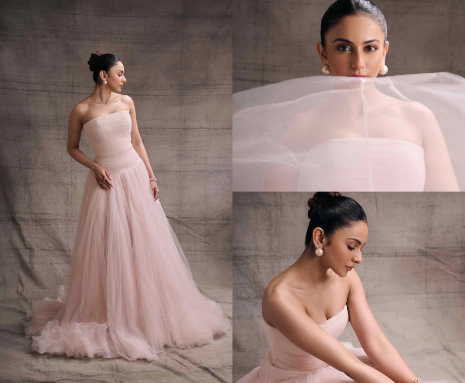Rakul Preet Singh Channels Inner Beauty In Soft Pink Gown, Jacqueliene Fernandez And Kubra Sait Awestruck 861016