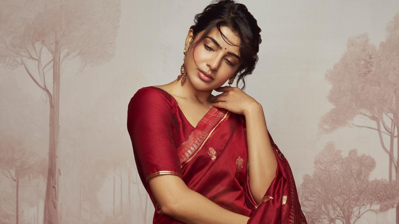 Samantha Ruth Prabhu Dazzles In Red Saree, Darshan Raval Lovestruck 865188