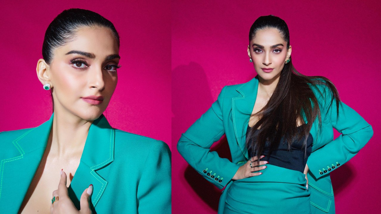 'Sexy, Tall & Strong' Sonam Kapoor Shows Style In Top, Blazer and Skirt 858535