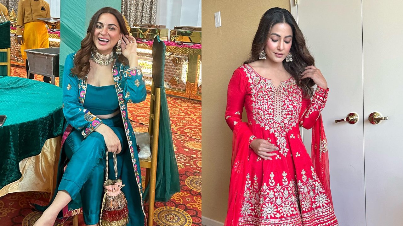 Shraddha Arya & Hina Khan's Three-piece Traditional Outfit Are Trendy Festive Wear 863888
