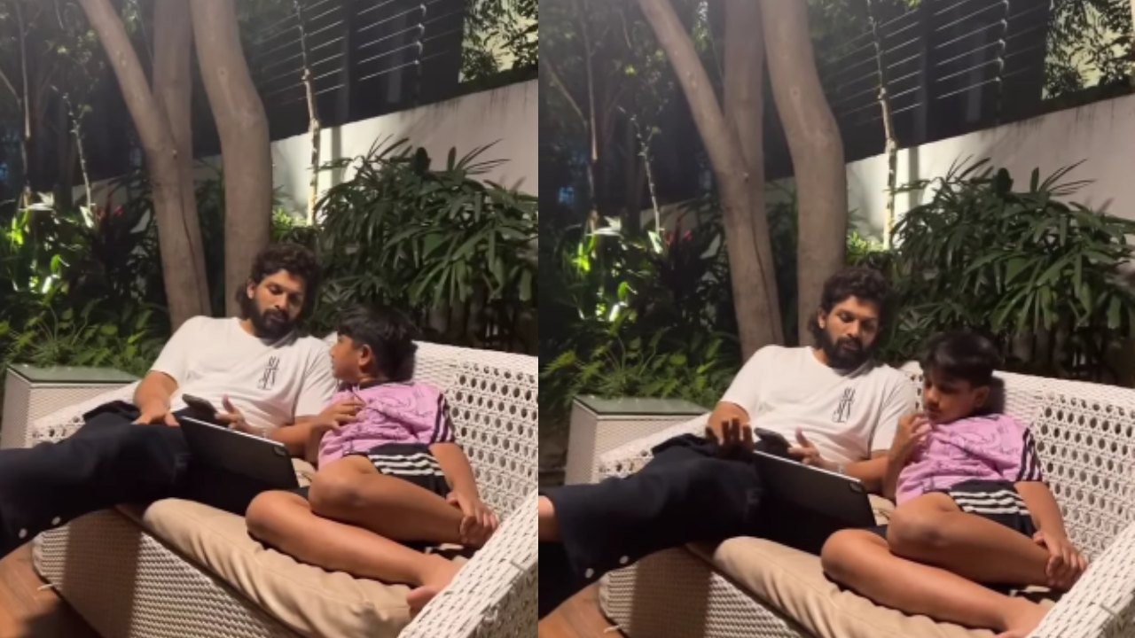 Sneha Reddy Shares Candid Moments Of Father-son Duo Allu Arjun And Ayaan; Watch 860757