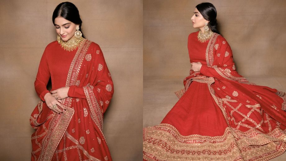 Sonakshi Sinha In Kaftan Set Or Sonam Kapoor In Anarkali: Whose Red Festive Outfit Is Best? 864025