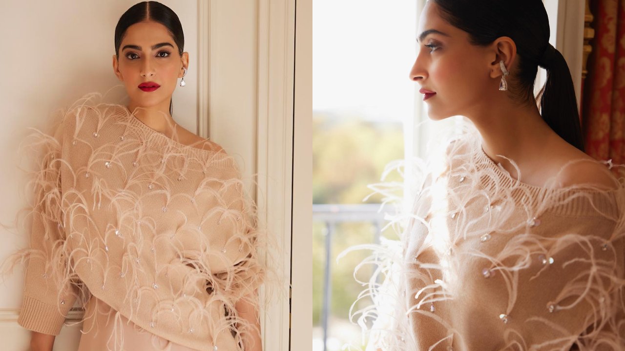 Sonam Kapoor Aces Style At Valentino Paris Fashion Week In Off-shoulder Cardigan, Skirt And Boots, See Photos 857795
