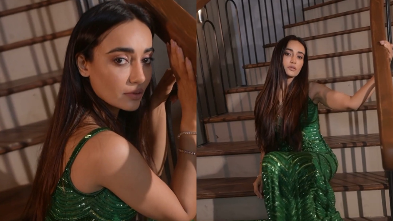 Surbhi Jyoti Is 'Too Hot' In Green Backless Trail Gown, Watch 865816