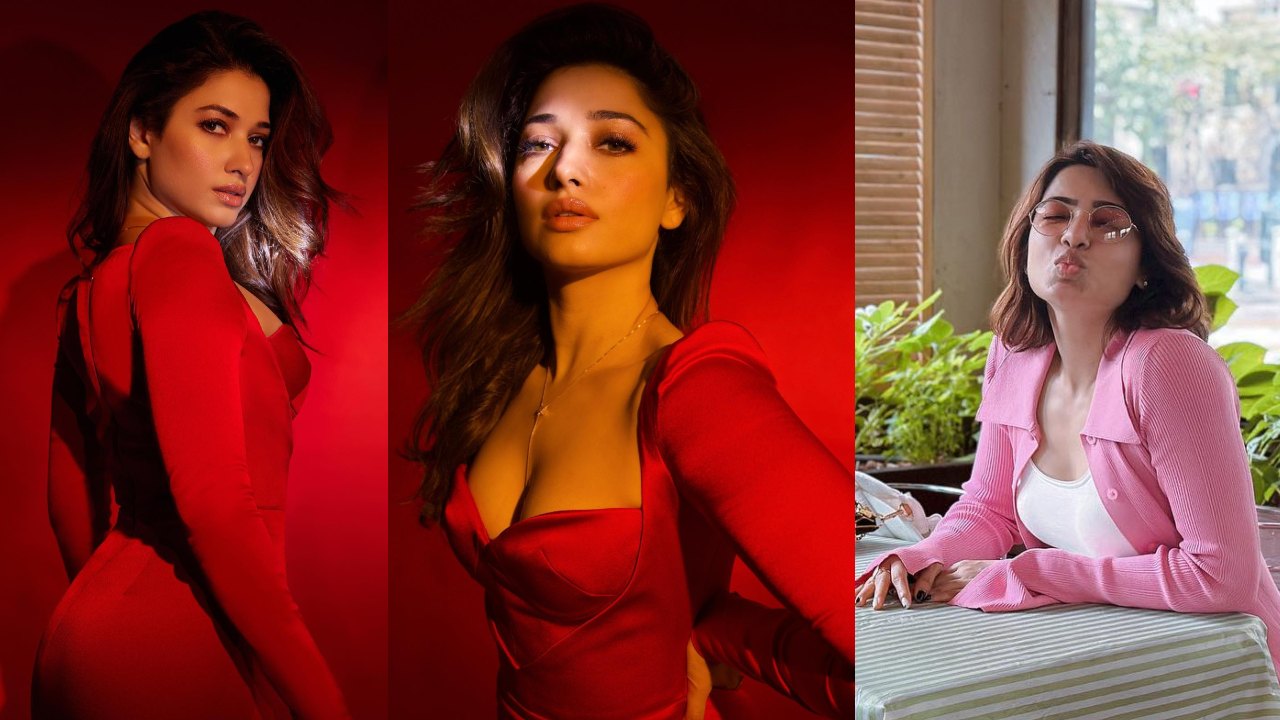 Tamannaah Bhatia Flaunts Curvy Figure In Plunging Red Dress, Samantha Ruth Prabhu Feels Heat 862663