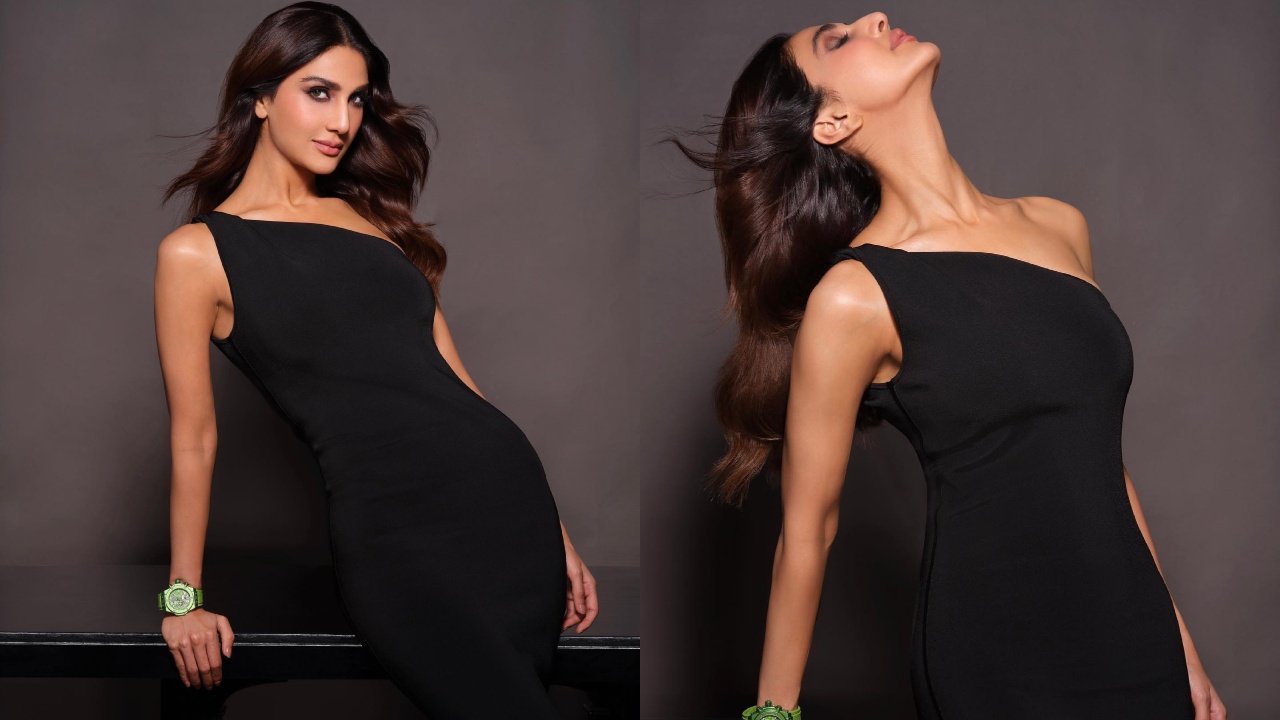 Vaani Kapoor Channels Inner Charm In Black One-shoulder Gown With A Fucky Watch 857310