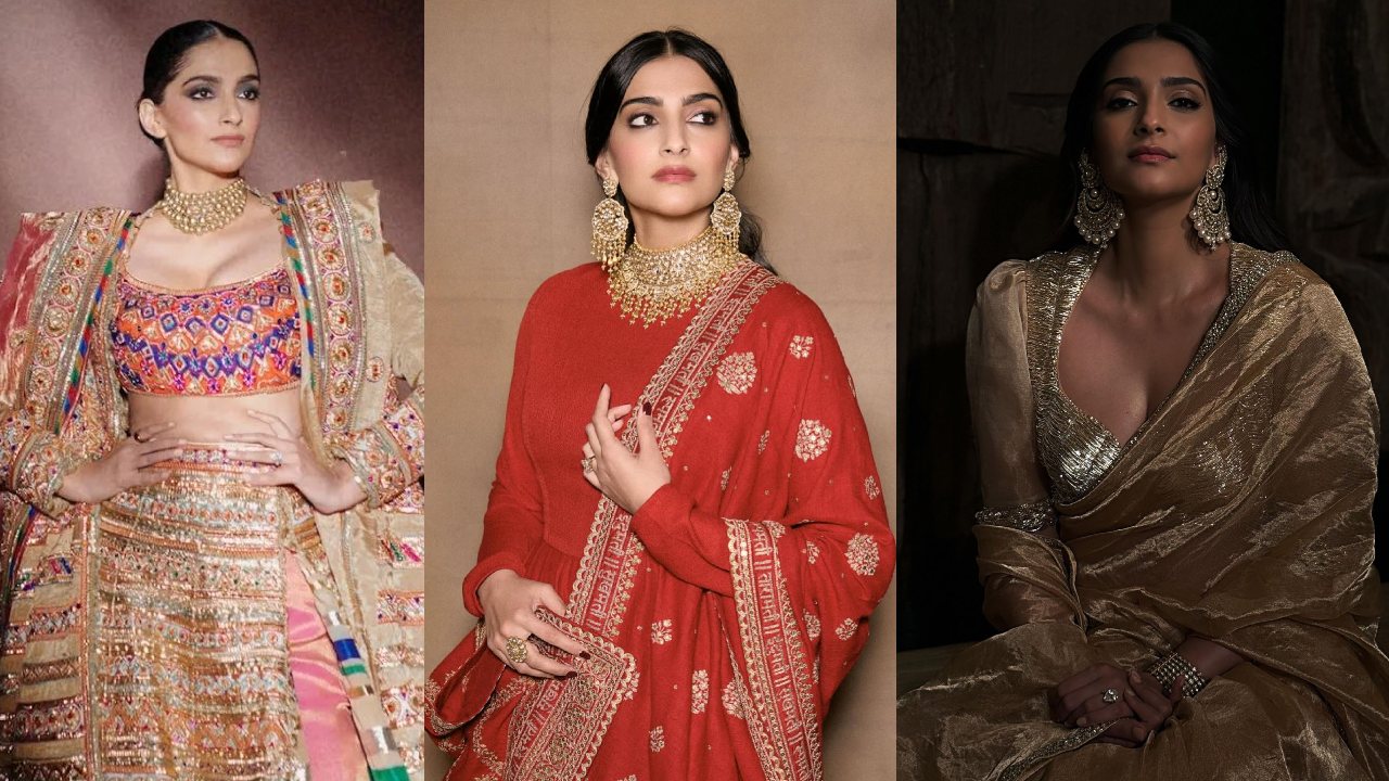 A Look Into Sonam Kapoor's Royalty In Traditional, Anarkali-Saree 868626