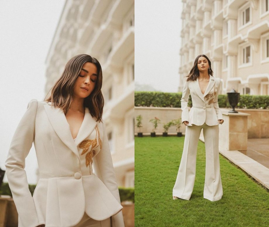 Alia Bhatt epitomises ‘Chic’ in ivory white pantsuit [Photos] 867354