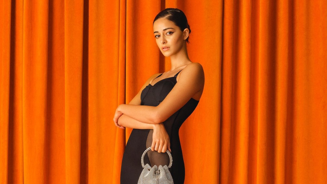Ananya Panday Gives Her Sheer Black Dress A Charming Spin With Handbag 870393