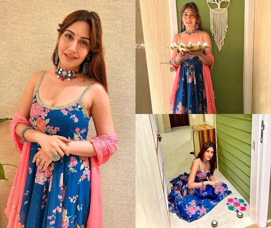 Cues To Get 'Oh-so-breathtaking' Look In Floral Salwar Suit Like Surbhi Chandna 868958