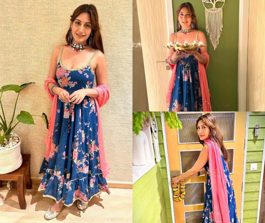 Cues To Get 'Oh-so-breathtaking' Look In Floral Salwar Suit Like Surbhi Chandna 868957