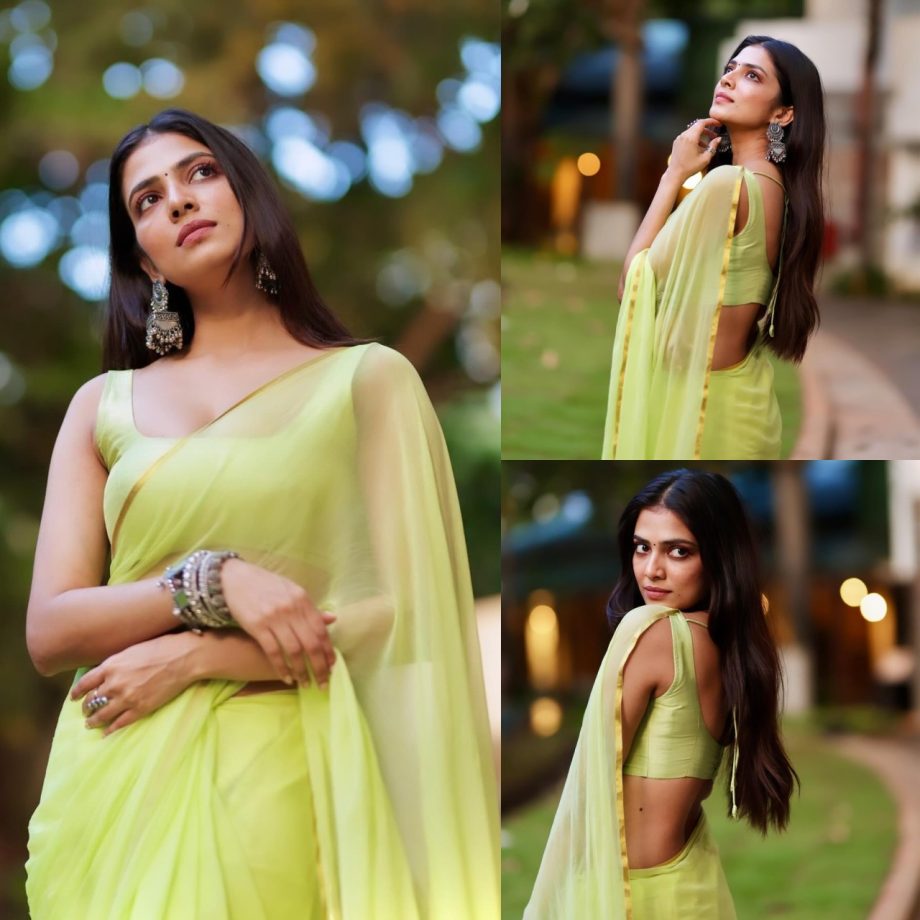 Elevate Your Simple Saree Charm Like Malavika Mohanan With Oxidised Accessories 871200