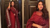 Esha Gupta turns heads in red embroidered sharara set [Photos] 869246