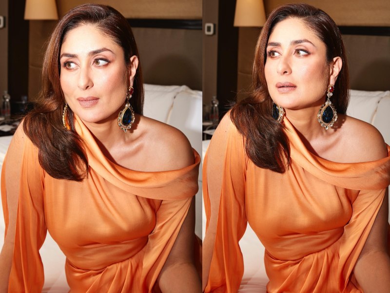 Fashion Battle: Kareena Kapoor VS Saiee Manjrekar: Who Wore Tangerine Satin Gown Better? 867956