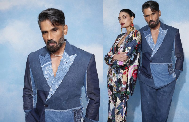 Father-daughter Duo Suniel Shetty And Athiya Shetty Look Voguish In Pantsuits 866323