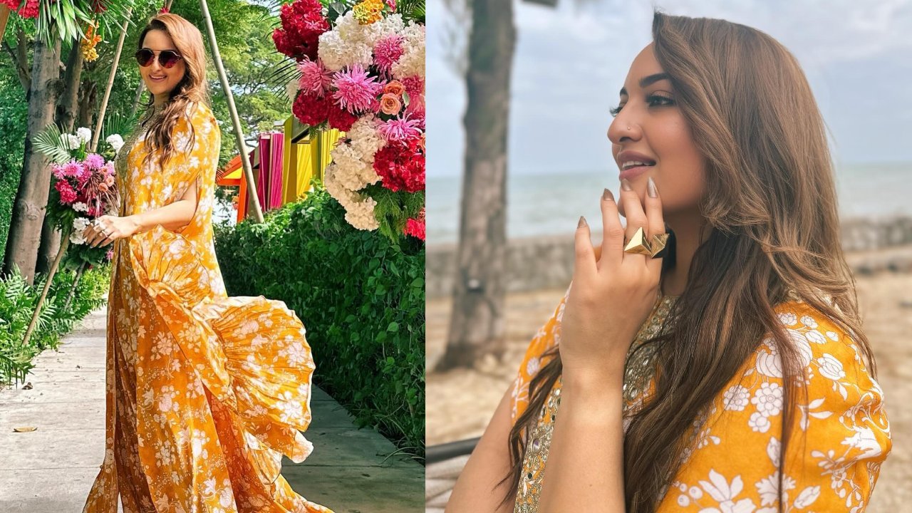 Get The Code To Style ‘Haldi’ Ceremony In Floral Kaftan Like Sonakshi Sinha