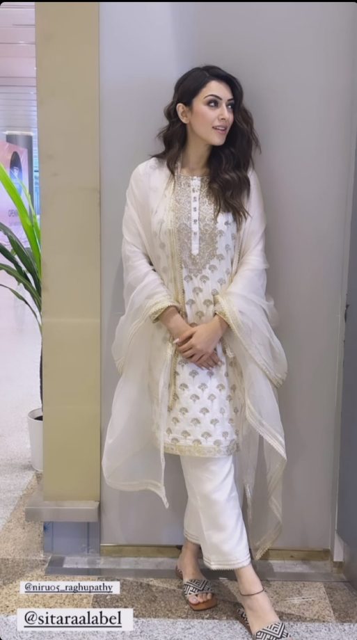 Hansika Motwani stirs grace in embellished white salwar suit, check out photos 869795