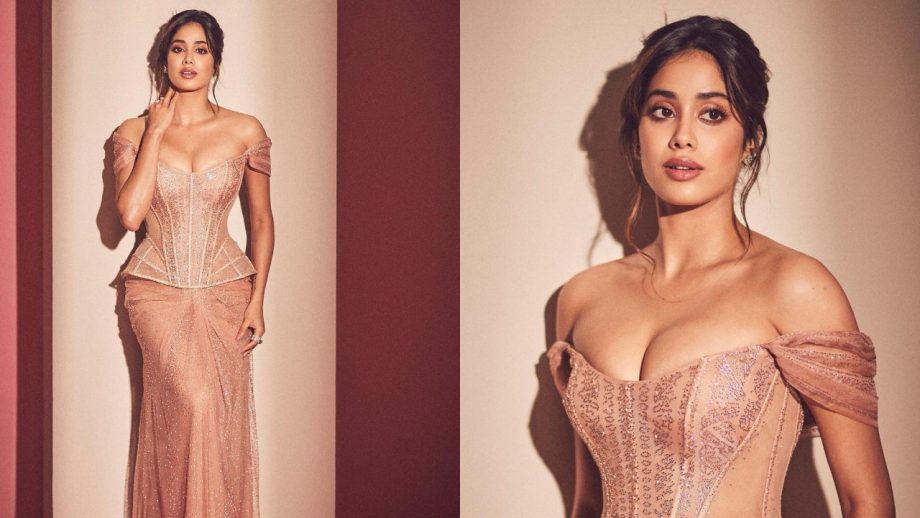 Janhvi Kapoor turns heads in corset nude glittery gown [Photos] 867189