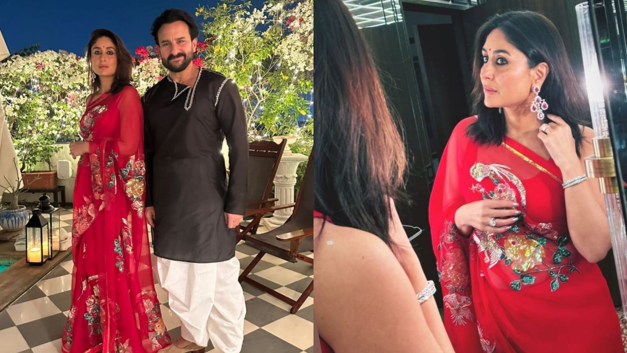 Kareena Kapoor's Diwali Extravaganza: A red saree affair and glamour galore 868708