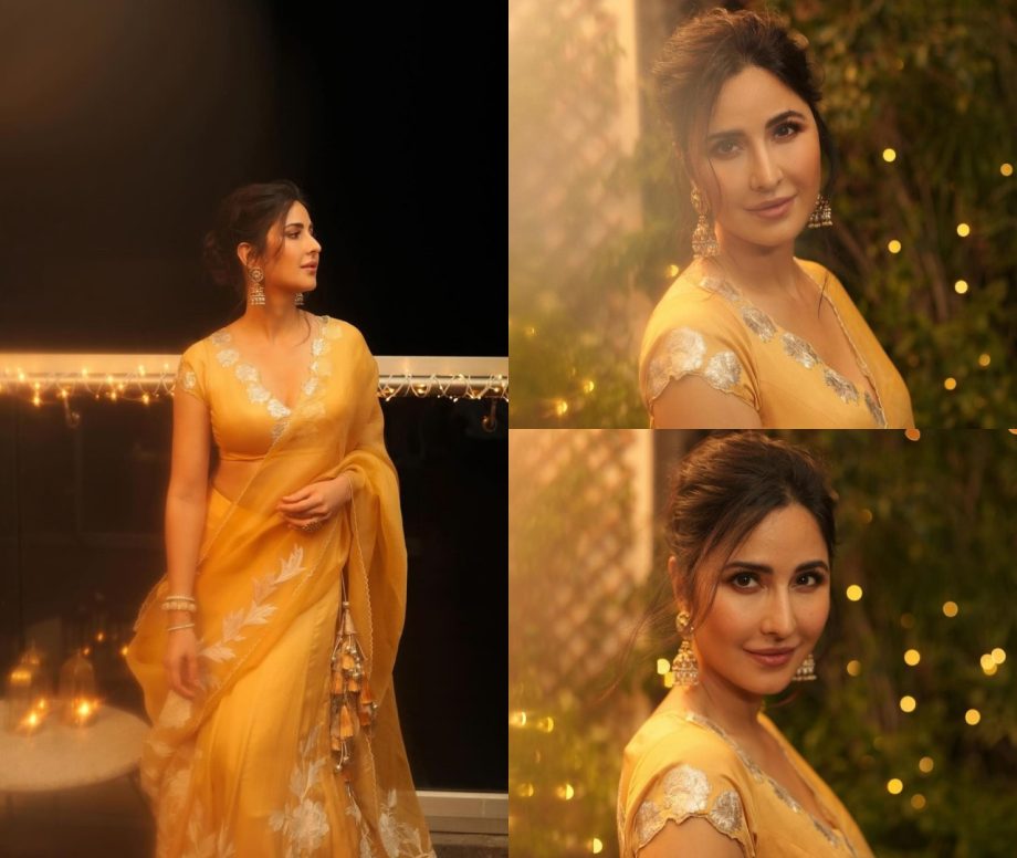 Katrina Kaif's Diwali glamour shines in golden silk lehenga 868881