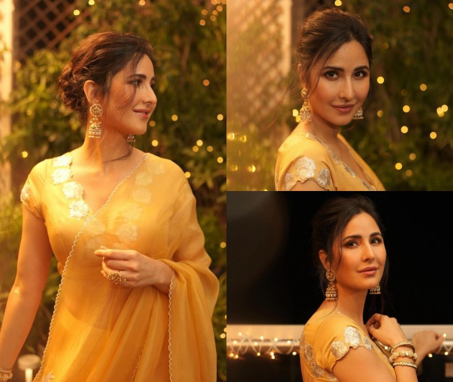 Katrina Kaif's Diwali glamour shines in golden silk lehenga 868882