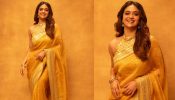Keerthy Suresh shines in yellow shimmery saree, fans in awe 869251
