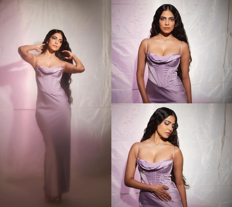 Malavika Mohanan Spells Dreamy Magic In Lavender Corset Gown 867036