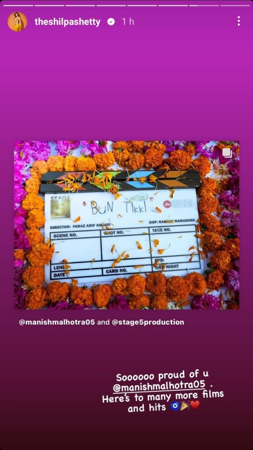 Manish Malhotra wraps up shooting his directorial debut “Bun Tikki”, Shilpa Shetty proud 869696