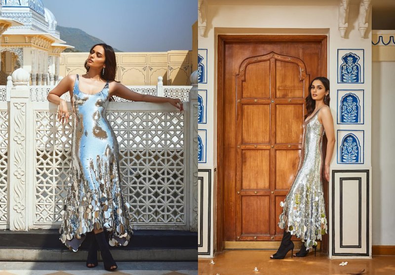 Manushi Chhillar Looks A Piece Of 'Art' In Shimmery Sequin Sheer Dress [Photos] 870116
