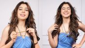 Niti Taylor keeps the sass up in mist blue halter neck swimsuit, Check out 870922