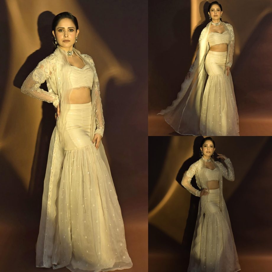 Nushrratt Bharuccha Revives Style In Ivory Three-piece Traditional Outfit, See Photos 871343