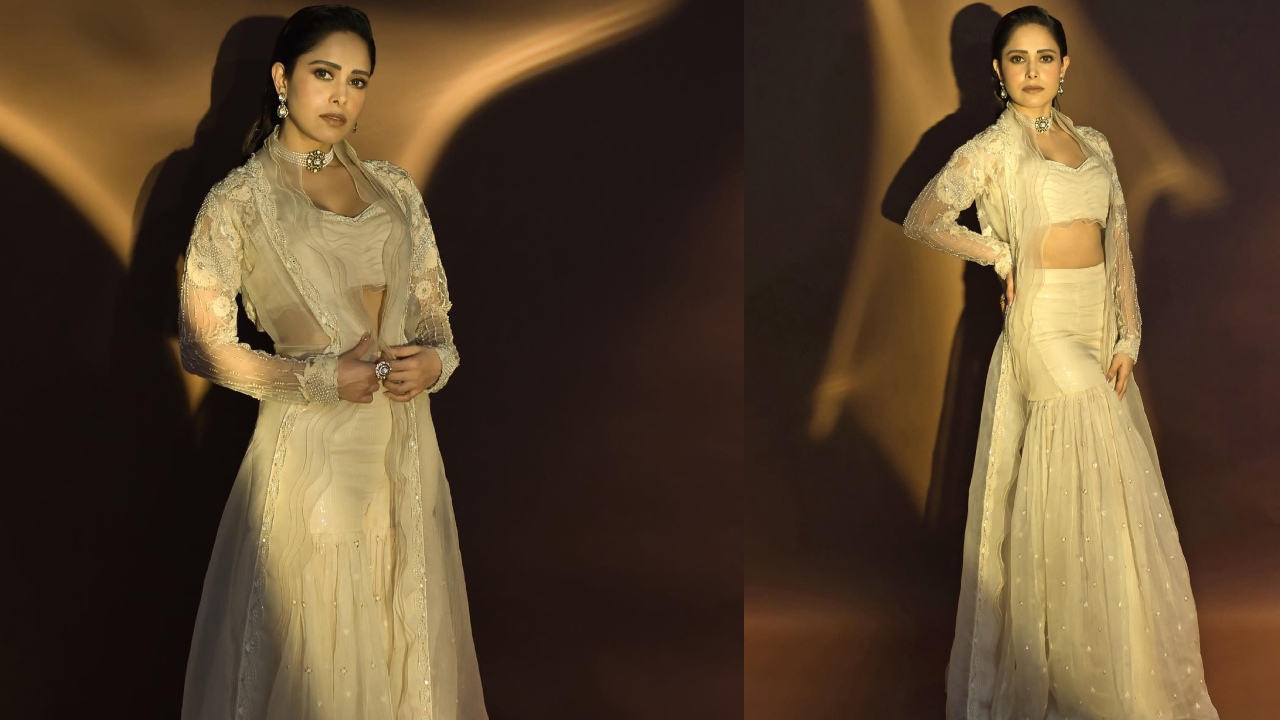 Nushrratt Bharuccha Revives Style In Ivory Three-piece Traditional Outfit, See Photos