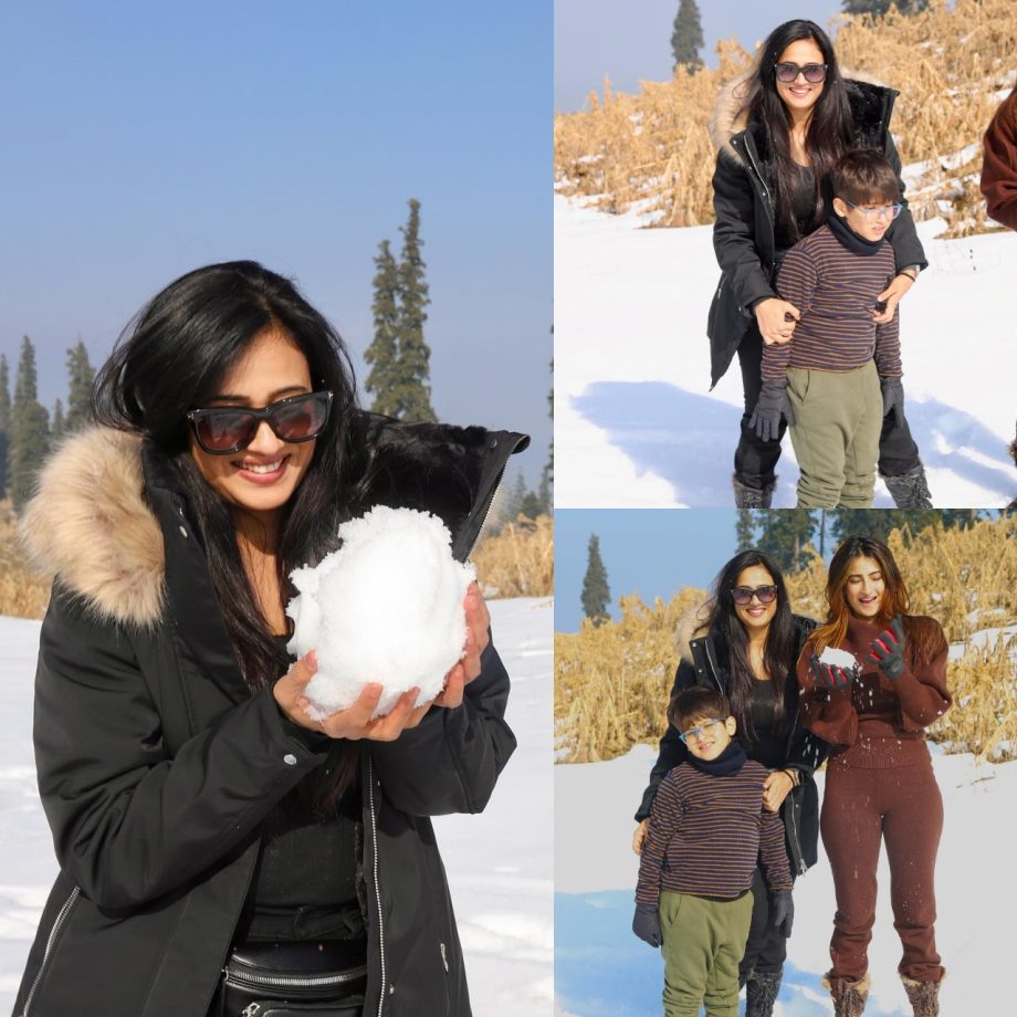 [Photos] Inside Shweta Tiwari’s chilling exotic trip to mountains with daughter Palak and son Reyansh 870111
