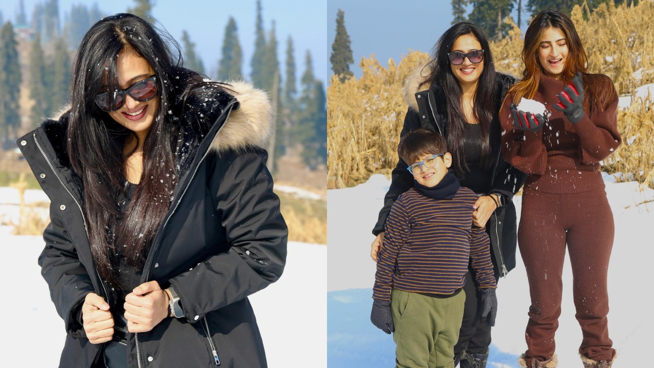 [Photos] Inside Shweta Tiwari’s chilling exotic trip to mountains with daughter Palak and son Reyansh 870112