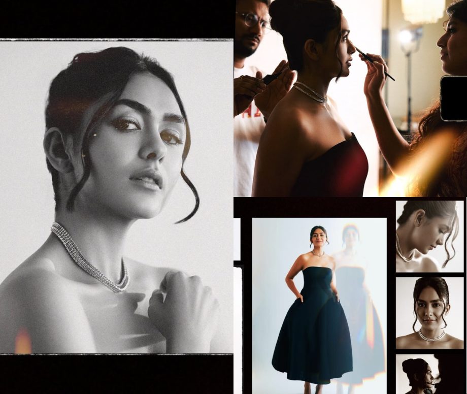 Pippa Promotions: Mrunal Thakur astounds in off-shoulder black flare dress [Photos] 867774