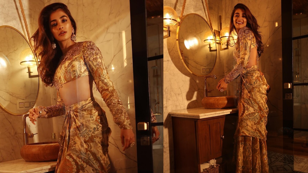 Pooja Hegde redefines glam in Ritu Kumar’s ethnic ensemble worth Rs 150,000 868308