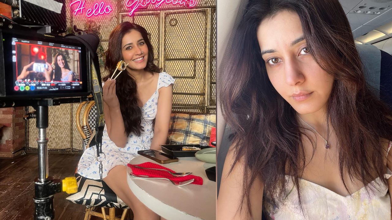 Raashi Khanna’s Unseen Photos From Upcoming Project, Enjoying Food And Work