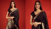 Saiee Manjrekar prompts grace in black saree, check out photos 869003