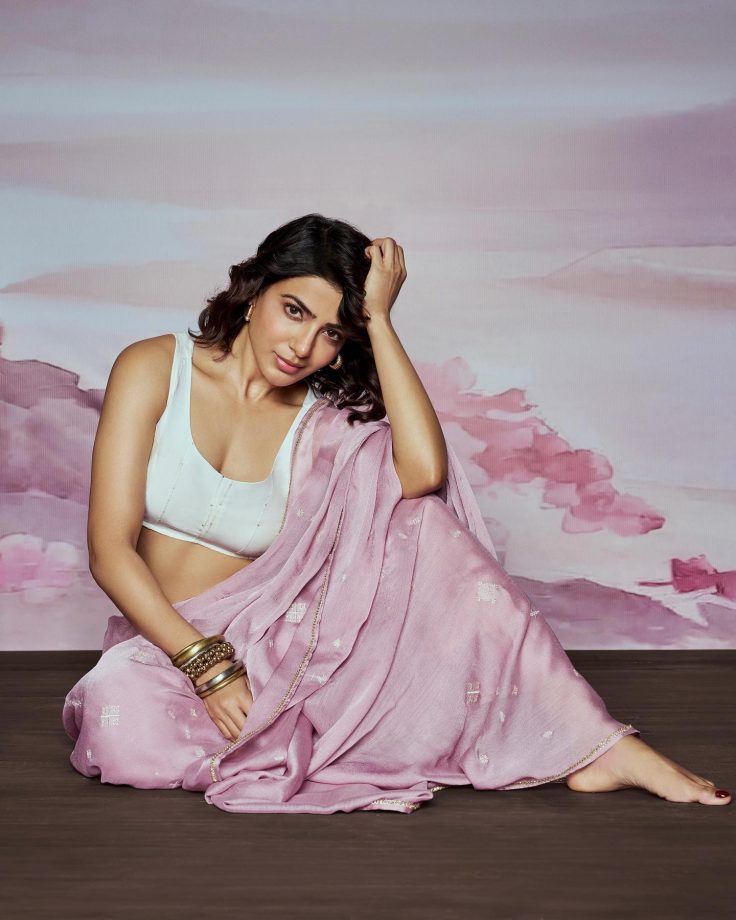 Samantha Ruth Prabhu Shines In Pink Saree With Sensuous Blouse, Take A Look 866455