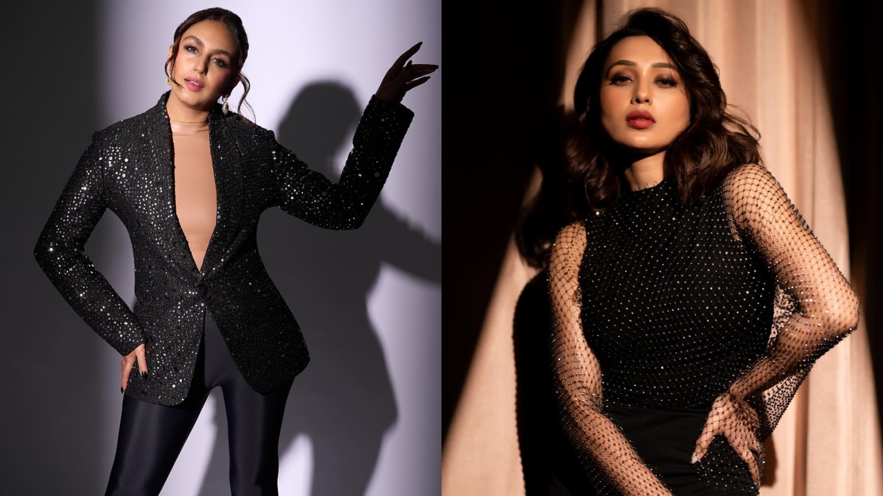 Sequin Affair: Mimi Chakraborty and Huma Qureshi ace power dressing in black 869643