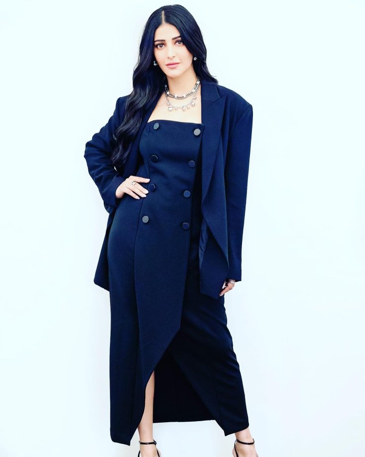 Shruti Haasan's Gothic Wardrobe Collection Are Pure Class, Gown-Co ord Set 868023