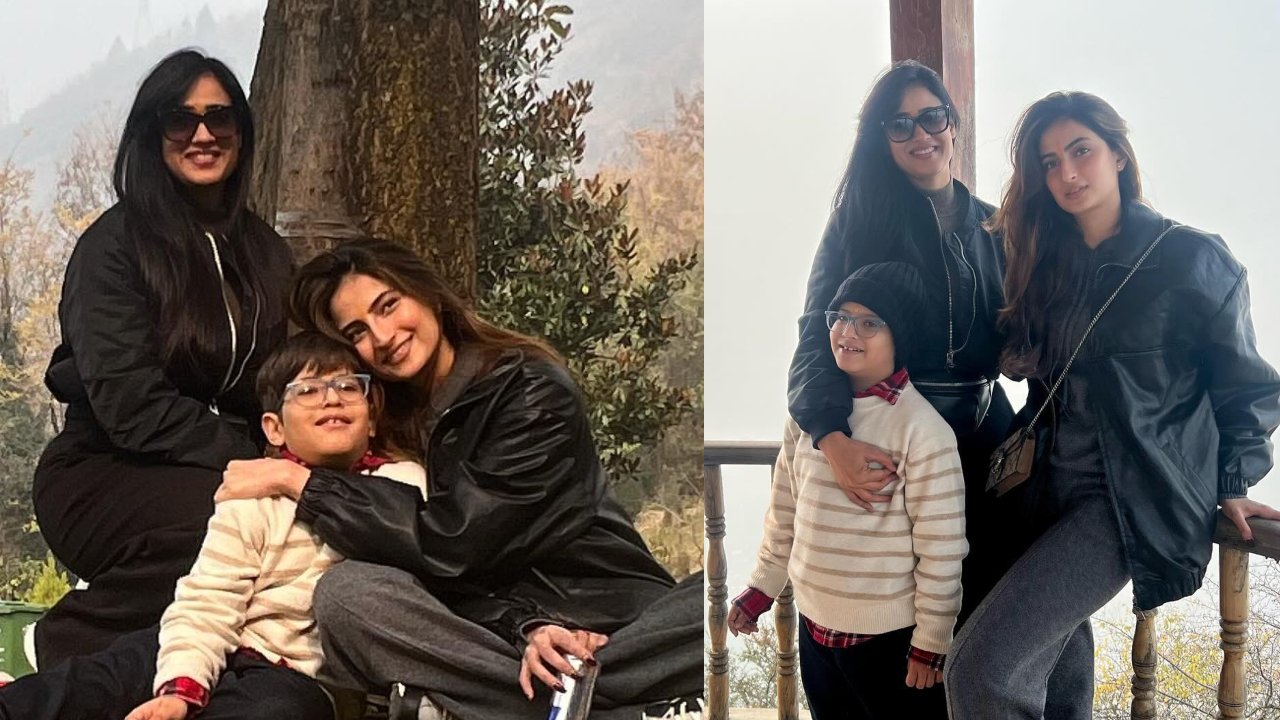 Shweta Tiwari Puts Up Pics Of Daughter Palak Tiwari And Son Reyansh Kohli From Their Vacay; Calls Them 'Me And Mine' 869913